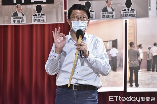 ▲ 國民黨台南市長參選人謝龍介重大公佈記者會。（圖／記者李毓康攝）