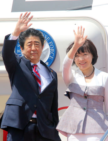 ▲▼前日本首相安倍晉三與夫人安倍昭惠。（圖／達志影像）