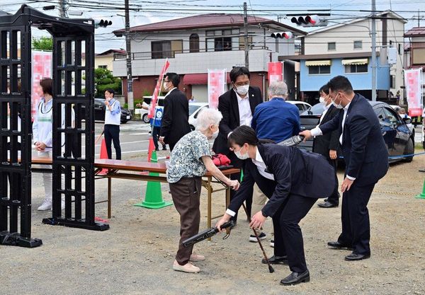 ▲▼岸田文雄9日抵達山梨縣助選。（圖／翻攝自推特）