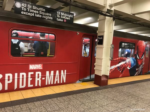 ▲Spider Man外車廂設計。