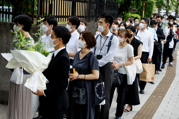 ▲▼ 日本前首相安倍晉三葬禮12日在東京增上寺舉行。（圖／路透）