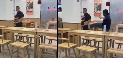 噁男速食店脫褲！被帥大姐一腳踹飛：滾...2萬人高潮：太療癒了
