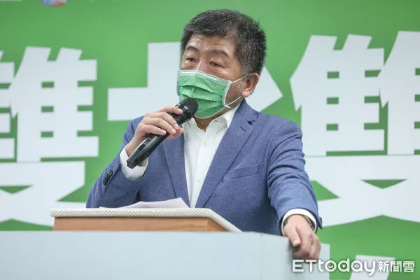 ▲民進黨中執會後，徵召衛福部長陳時中參選台北市長。（圖／記者林敬旻攝）