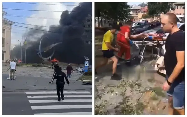 ▲▼俄軍使用巡弋飛彈，精準打擊一處烏克蘭民宅。（圖／翻攝自twitter／@InnaSovsun）