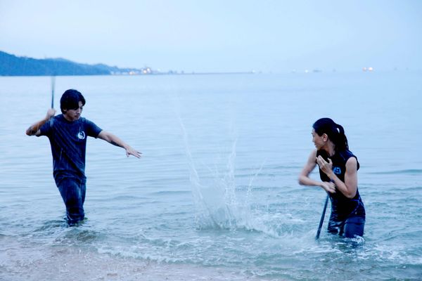 ▲▼陳翠梅自肥跳過楊雁雁《野蠻人入侵》致敬香港女打仔李賽鳳。（圖／海鵬提供）