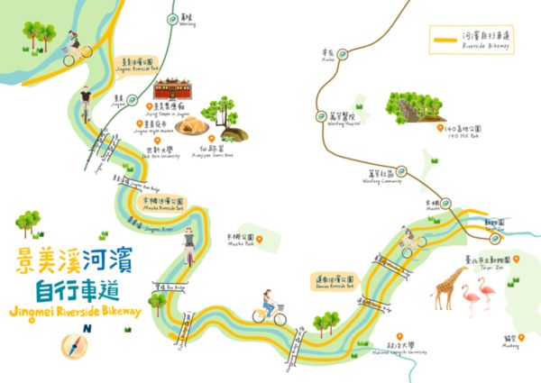 ▲▼台北5條超Chill自行車道路線推薦。（圖／好好玩台灣提供）