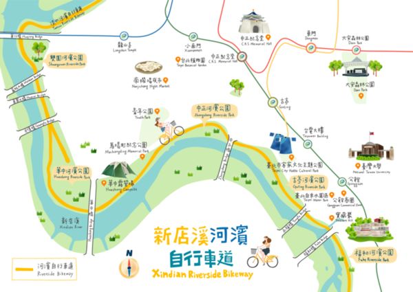 ▲▼台北5條超Chill自行車道路線推薦。（圖／好好玩台灣提供）