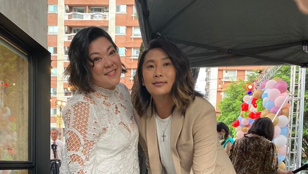 ▲杜詩梅結婚。（圖／翻攝自鍾欣凌臉書）