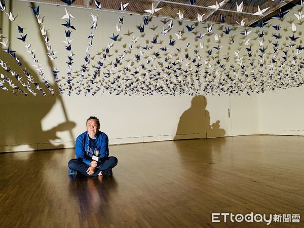 ▲▼藝術家野老朝雄首度來台舉行個人展覽，「野老朝雄 CONNET連結」展現幾何藝術魅力。（圖／記者林育綾攝）