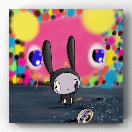 ▲▼美國新銳藝術家NIKKI 首次在台北舉行個人展覽「Soul In Your Eyes 我找到你了」。（圖／FNG-ART提供）