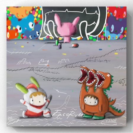 ▲▼美國新銳藝術家NIKKI 首次在台北舉行個人展覽「Soul In Your Eyes 我找到你了」。（圖／FNG-ART提供）