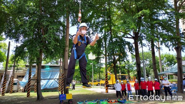 ▲台南市勞工局辦理第4梯次台電工安體感活動，參與對象為台南市職業工會代表。（圖／記者林悅翻攝，下同）