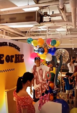 ▲瘦子小孩性別公開。（圖／翻攝自Instagram／onefivespirits）