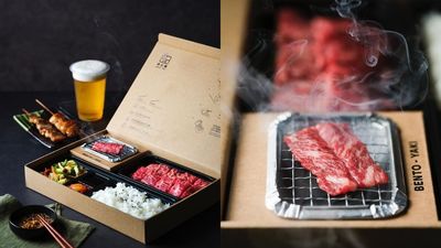 香港「迷你碳烤便當」肉片隨烤隨吃　300元在家享用「還有水包滅火」　