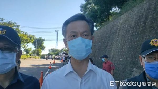 ▲▼苗栗坤輿事業廢棄物掩埋場設置爆發衝突，苗栗警察局長陳武康。（圖／記者蔡文淵翻攝）