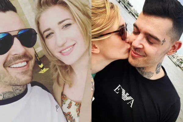 ▲▼英國男子29歲男子東尼（Tony Garnett）在今年5月收留22歲烏克蘭女子索菲亞（Sofiia Karkadym）10天後，拋棄妻女私奔。（圖／翻攝自IG／sonya_dobrvlsk、tee_garnett）