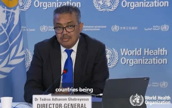 ▲▼譚德塞。（圖／翻攝自Facebook／WHO）