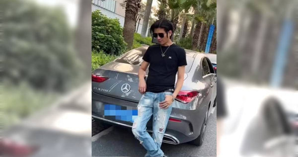 大陸一名男子模仿謝霆鋒成網紅，現在光商演就賺進大筆鈔票。（圖／翻攝自微博）