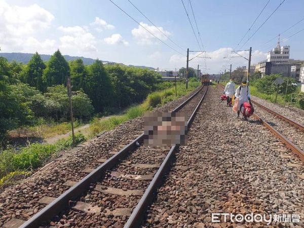 ▲▼行人疑闖平交道遭社頭田中區間車撞擊身亡。（圖／民眾提供）