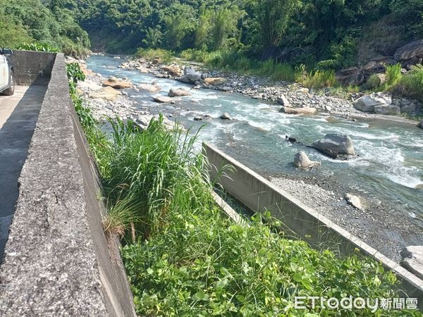 ▲▼      南投男北港溪釣魚不慎遭沖走，尋獲已身亡       。（圖／記者高堂堯翻攝）