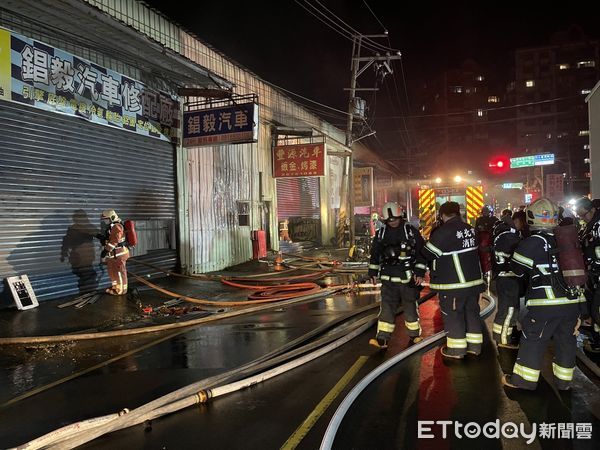 ▲▼樹林鐵皮工廠火警。（圖／記者游宗樺翻攝）