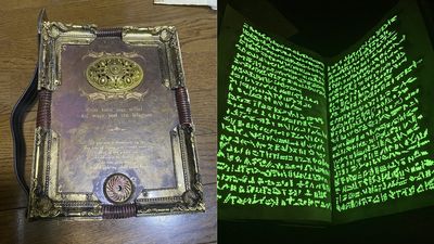 日男自製「神秘魔法書」　黑暗中字體發光炫炸網：魔法少年賈修？