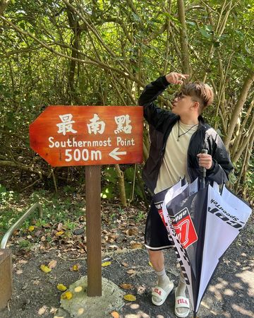 ▲孫生騎重機環島中。（圖／翻攝自Instagram／孫生）