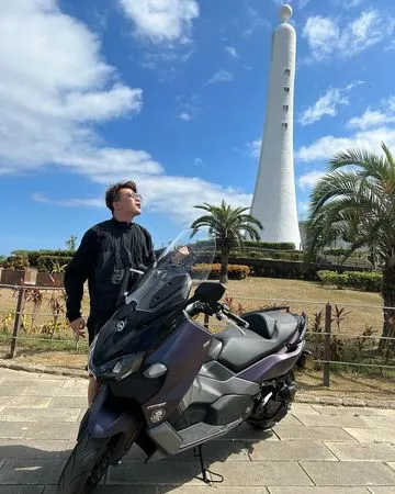 ▲孫生騎重機環島中。（圖／翻攝自Instagram／孫生）