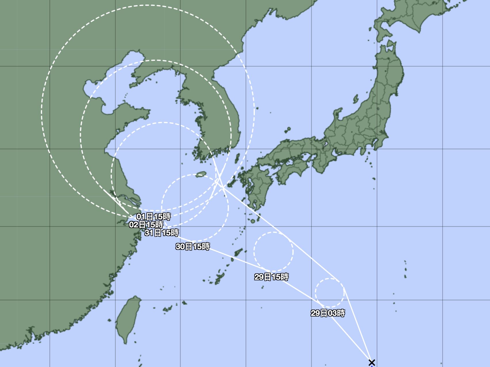 ▲▼             。（圖／氣象局、日本氣象廳）