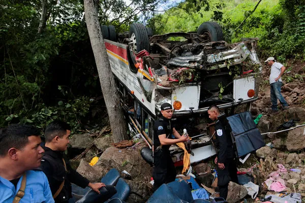 尼加拉瓜車禍16死47傷。（圖／路透）