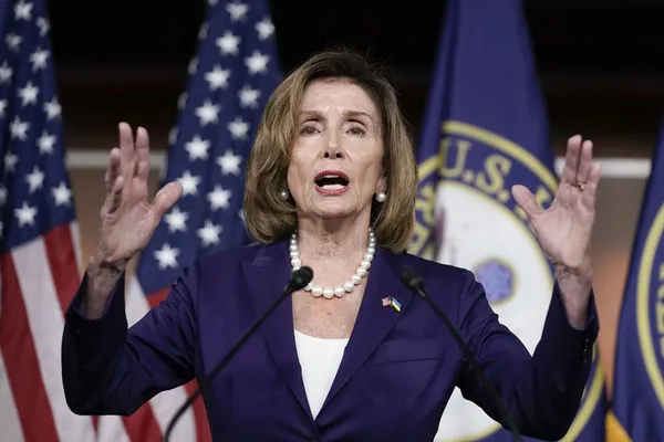 ▲▼美國眾議院議長裴洛西（Nancy Pelosi）出訪前舉行的例行記者會。（圖／達志影像／美聯社）