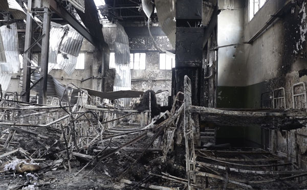 ▲▼俄羅斯控制的烏東頓內茨克一座關押烏克蘭戰俘的監獄遭炸毀。（圖／達志影像／美聯社）