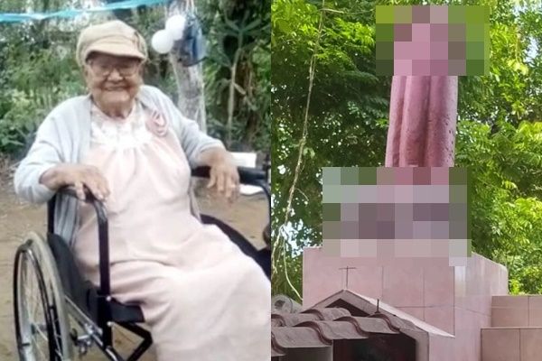 ▲▼99歲的培瑞茲留下遺言，要子孫在她的墳前豎立巨型陰莖雕像當作裝飾。（圖／翻攝自推特）