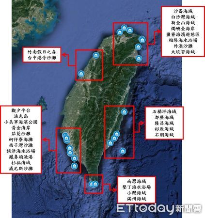 ▲國立成功大學海水文中心受中央氣象局委託，進行海岸裂流（離岸流）之研究，發現全台至少有30幾處的離岸流潛勢區，並在宜蘭外澳首度捕捉到國內岸裂流（離岸流）的身影，相當驚人。（圖／記者林悅翻攝，下同）