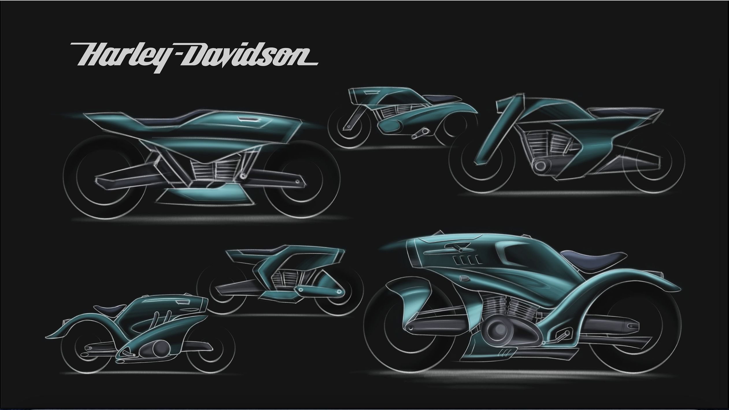 ▲Harley-Davidsone概念車。（圖／翻攝自Yan-Xuan Lai behance）