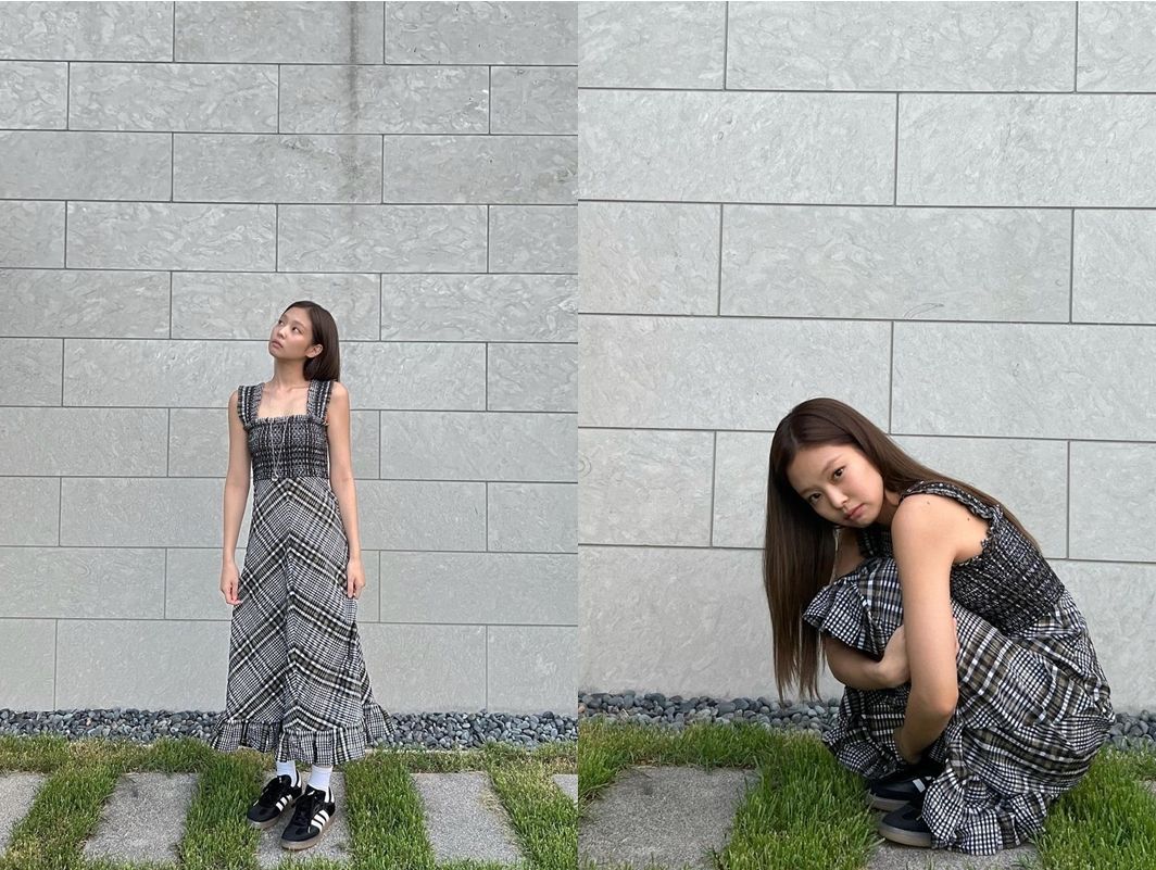 ▲jennie 穿洋裝。（圖／翻攝自Jennie IG）