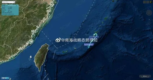 ▲美軍一架RC-135S眼鏡蛇球導彈觀測機自沖繩基地起飛。（圖／翻攝微博）