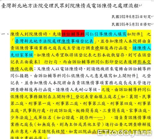 ▲▼依規定拒絕非案件當事人閱卷而遭無理辱罵的女書記官，上網PO文公布新北地院相關處理流程規定。（圖／翻攝臉書「靠北書記官」網頁）