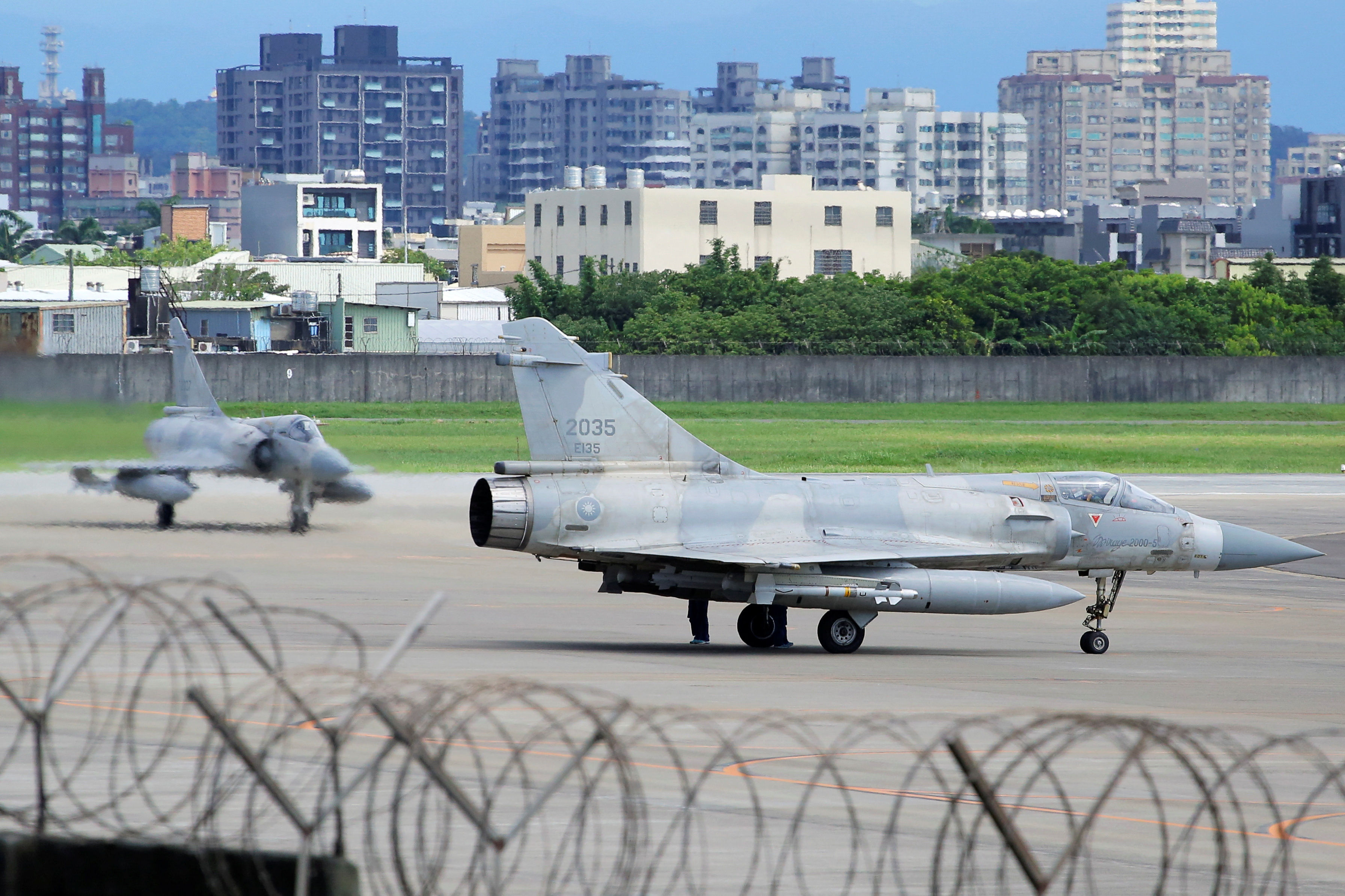 ▲台灣新竹空軍基地。（圖／路透）
