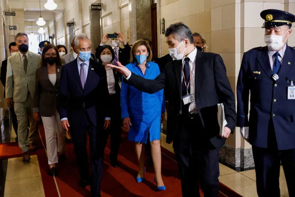 ▲▼美眾院議長裴洛西（Nancy Pelosi）訪日。（圖／路透）