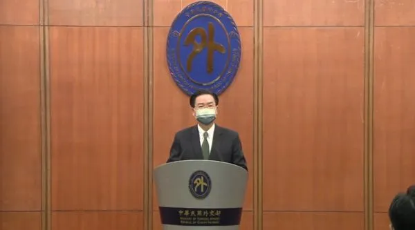 ▲▼外交部長吳釗燮今（9日）上午舉行國際記者會。（圖／翻攝自外交部直播）