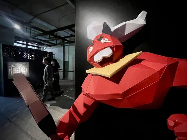 ▲▼松山文創園區舉行「鬼假鬼怪」展覽，讓更多人認識台灣的鬼怪傳說。（圖／松山文創園區提供）