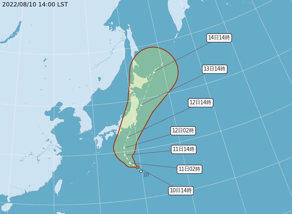 ▲▼又一熱帶低壓生成，可能成為今年第8號颱風「米雷」。（圖／氣象局） 