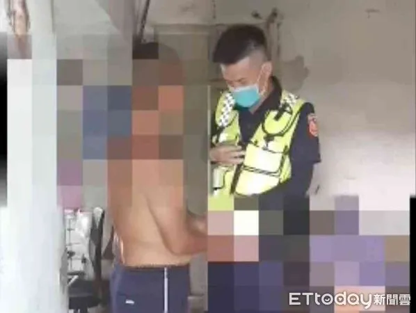 ▲47歲沈姓男子在家注射毒品，遇警登門查訪時手還拿著針筒，經檢測尿液及針管內粉末，均呈毒品陽性反應，全案依毒品罪嫌送辦。（圖／記者林悅翻攝，下同）