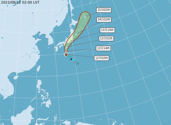 ▲▼米雷颱風生成，路徑往日本關東地區前進。（圖／氣象局提供）