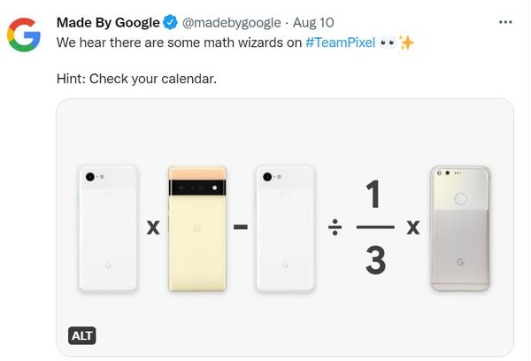 ▲Google Pixel 7可能於9月登場。（圖／取自推特）