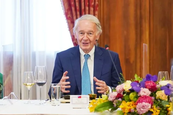 ▲▼吳釗燮歡迎馬基率團訪問台灣。（圖／翻攝自吳釗燮推特）