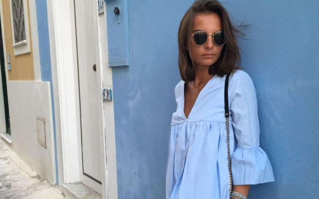 Robe combishort zara online bleu ciel