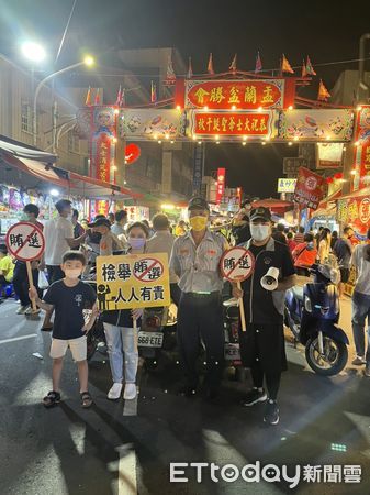 ▲▼  嘉義地檢署於民雄大士爺祭反賄選宣導。（圖／嘉義地檢署提供）