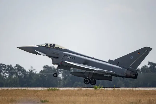 ▲▼德國空軍歐洲颱風戰機（Eurofighter Typhoon）。（圖／達志影像／美聯社）